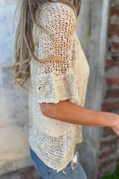 Prendas de abrigo informales con cuello en V y botones calados (6 colores)