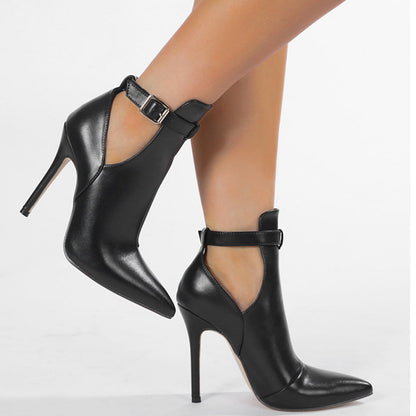 Zapatos casuales de punta hueca (altura del tacón: 4,33 pulgadas)