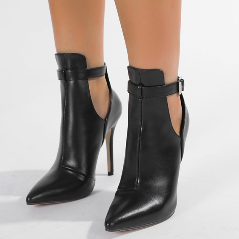 Zapatos casuales de punta hueca (altura del tacón: 4,33 pulgadas)