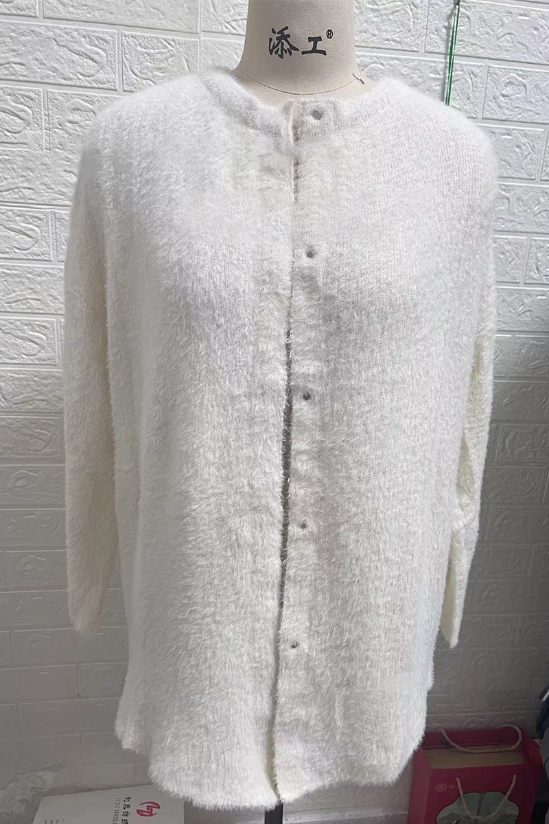 Prendas de abrigo informales con cuello redondo y diseño de patchwork (estilo de punto) (9 colores)