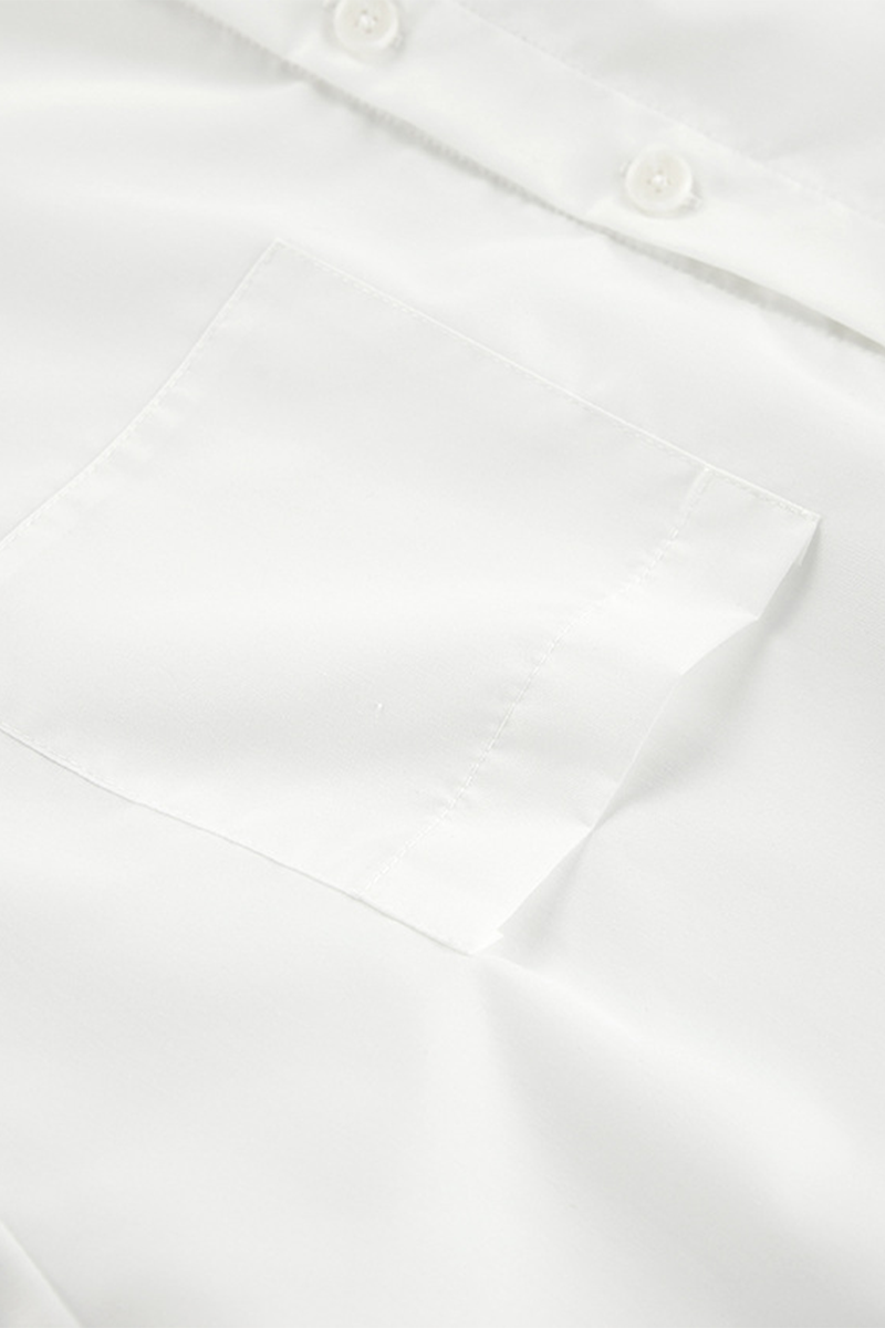 Vestidos camiseros casuales con botones y cordones y cuello vuelto