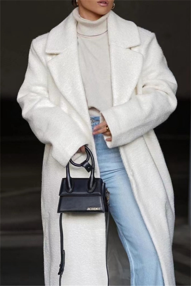 Prendas de abrigo informales con cuello vuelto y botones (4 colores)