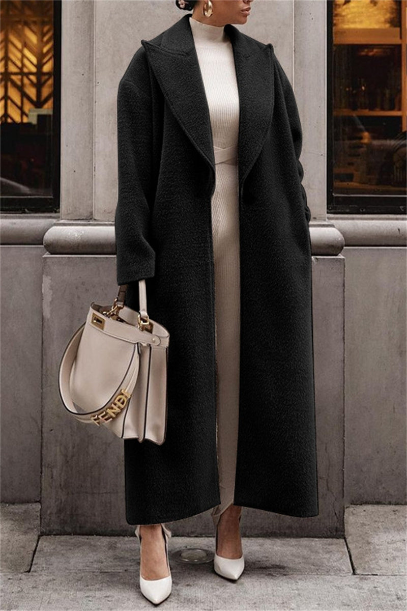 Prendas de abrigo informales con cuello vuelto y botones (4 colores)