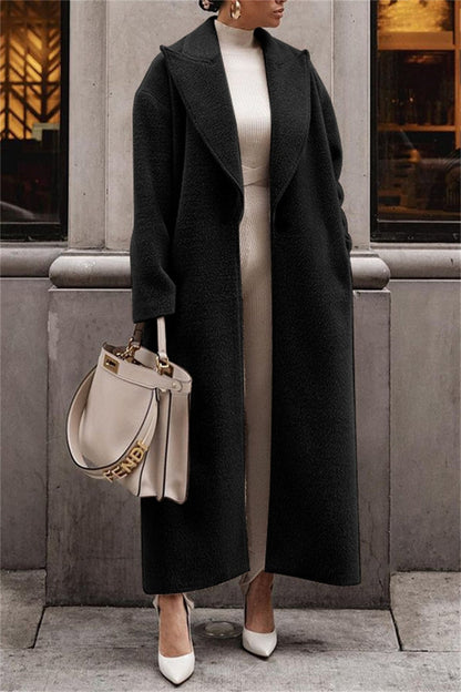 Prendas de abrigo informales con cuello vuelto y botones (4 colores)