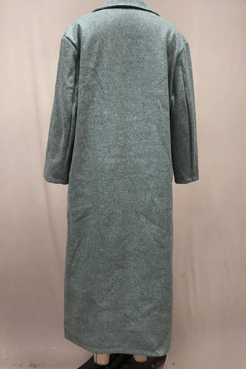 Prendas de abrigo informales con cuello vuelto y botones (4 colores)