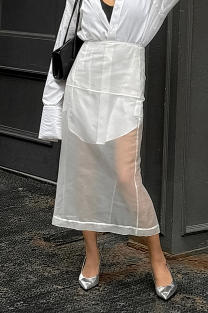 Sexy See-Through Zipper High Waist Type A Bottoms