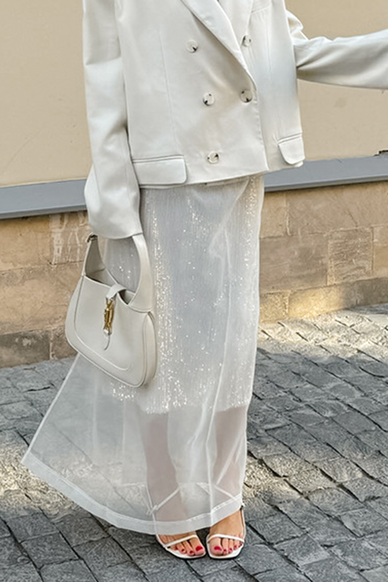 Sexy See-Through Zipper High Waist Type A Bottoms