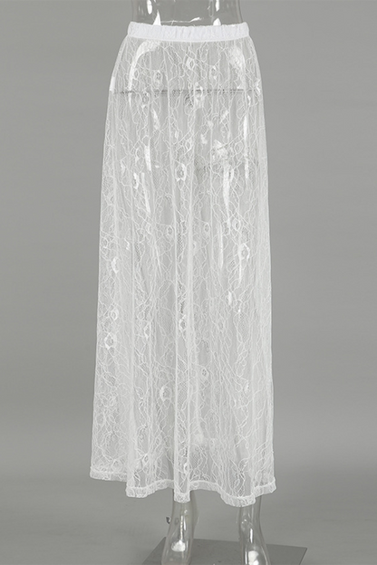 Braguita tipo A de cintura alta, holgada, con encaje sexy y calado