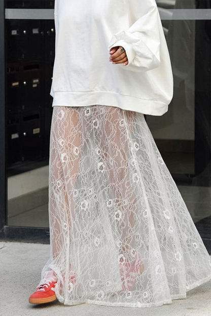 Braguita tipo A de cintura alta, holgada, con encaje sexy y calado