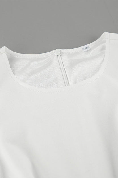 Vestidos casuales diarios sin mangas con cuello redondo