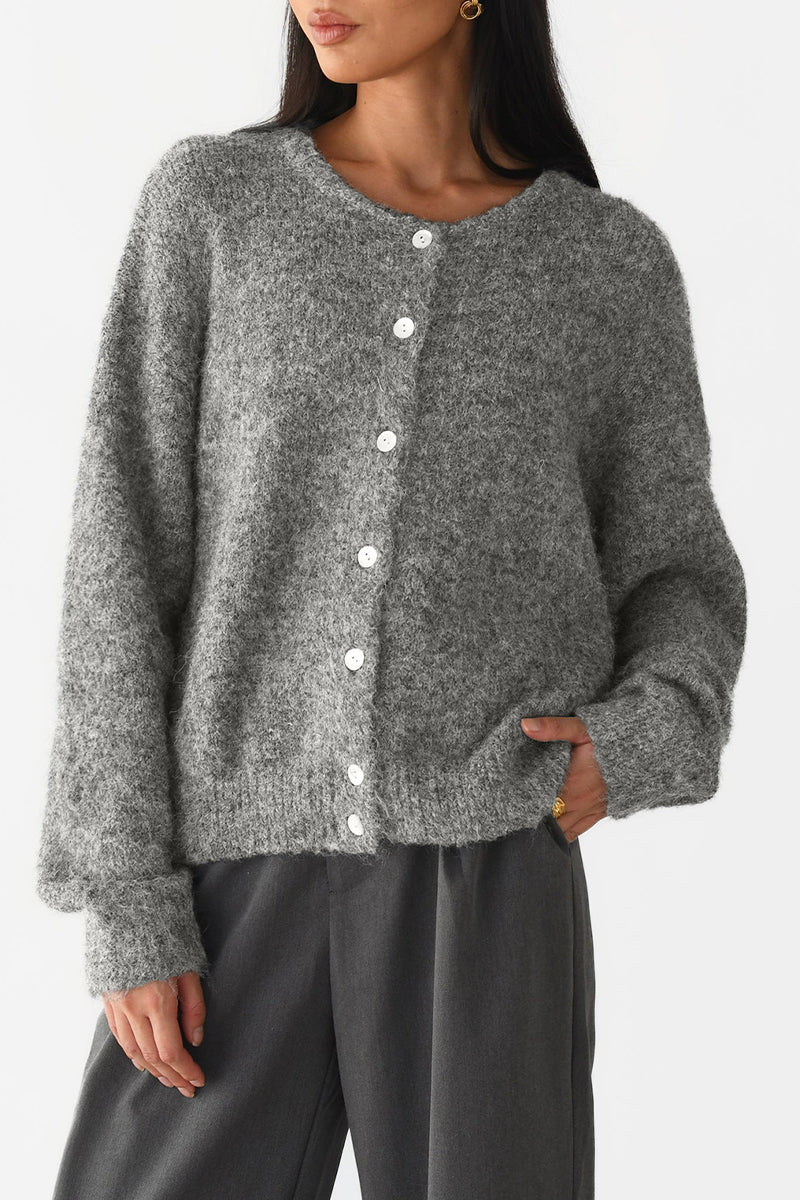 Prendas de abrigo informales con botones y cuello redondo (5 colores)