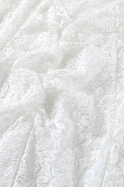 Vestidos largos sexis de encaje con espalda descubierta y cola de pez con hombros descubiertos