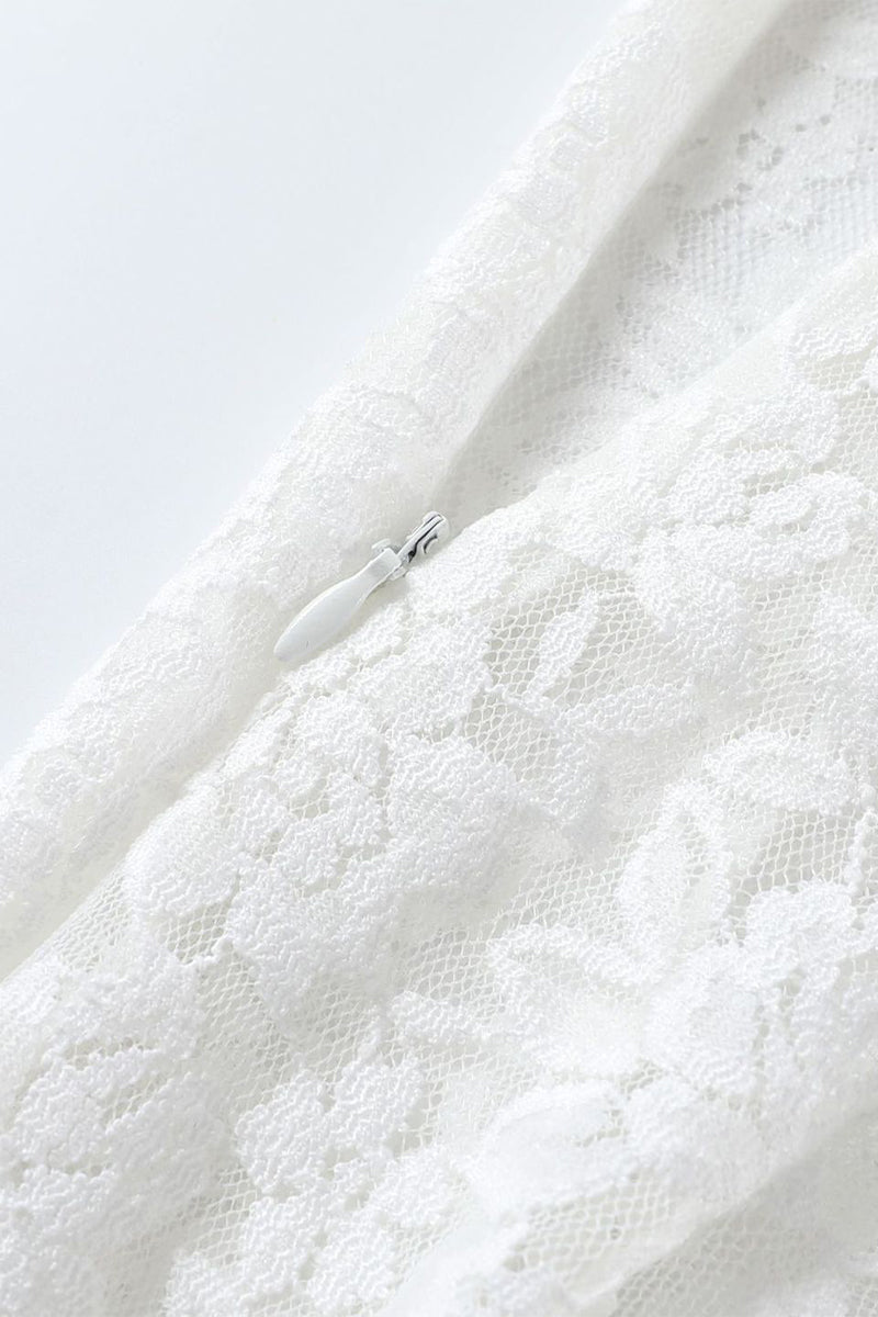 Vestidos largos sexis de encaje con espalda descubierta y cola de pez con hombros descubiertos