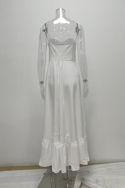 Vestidos sexis de calle con cordones y espalda descubierta