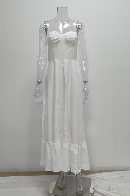 Vestidos sexis de calle con cordones y espalda descubierta