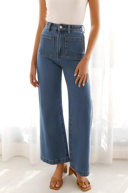 Vaqueros holgados informales con bolsillos para uso diario