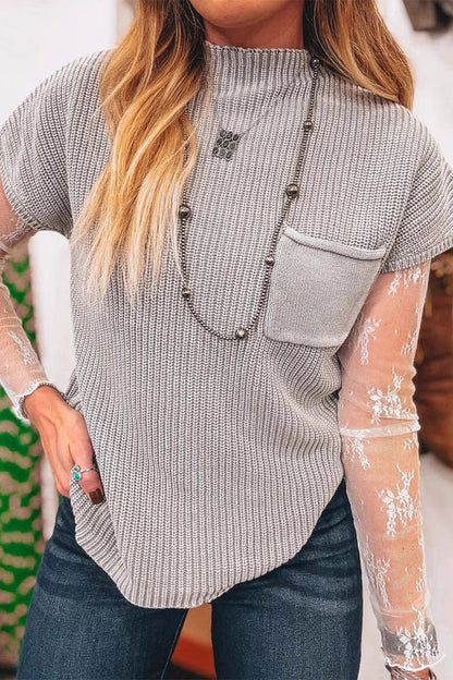 Suéteres casuales de cuello alto con bolsillos (9 colores)