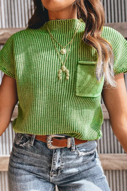 Suéteres casuales de cuello alto con bolsillos (9 colores)