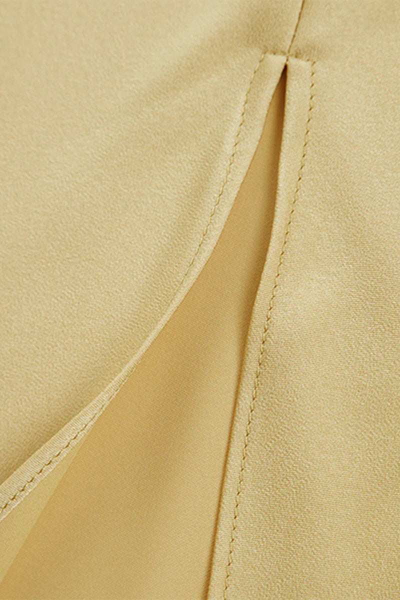 Vestidos largos sexys con espalda descubierta, abertura y hombros caídos