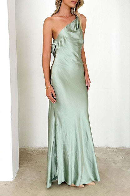 Vestidos largos sexis con hombros caídos, ajustables y sin espalda