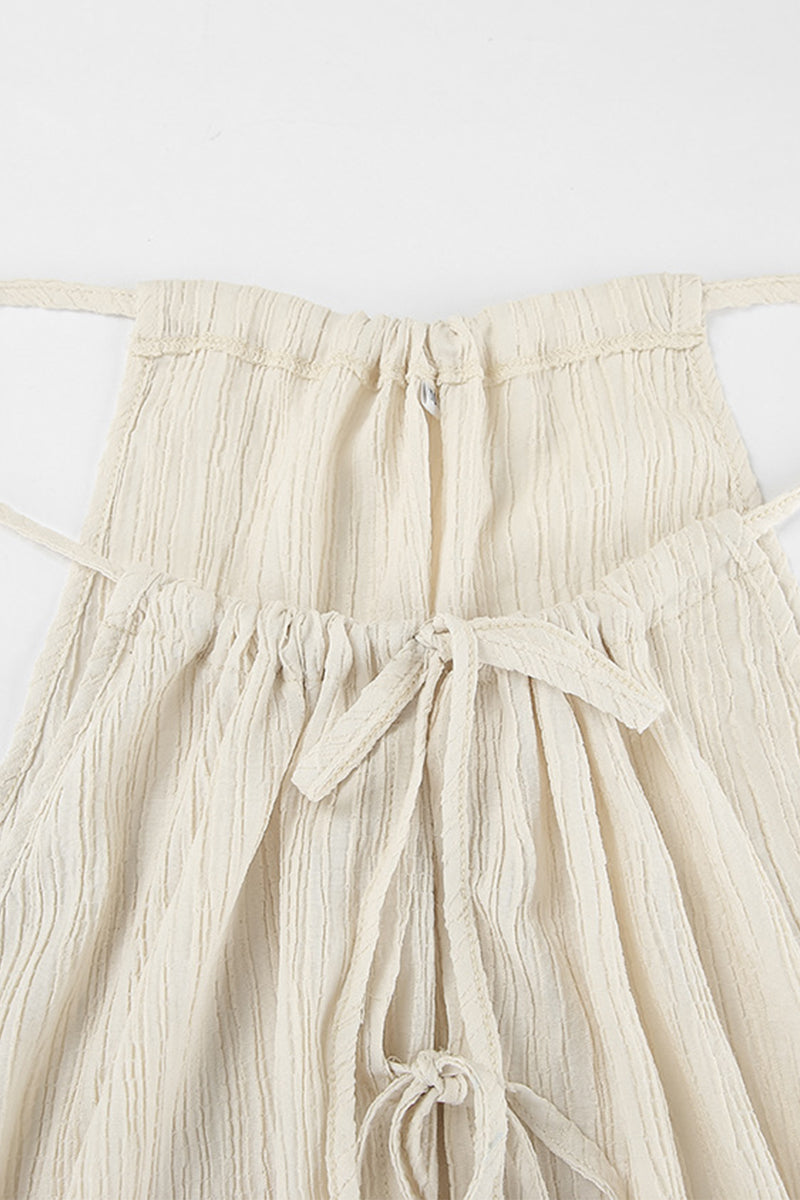 Traje de baño de dos piezas sin mangas con diseño de tirantes de bolsillo sexy