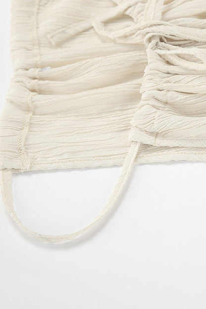 Traje de baño de dos piezas sin mangas con diseño de tirantes de bolsillo sexy