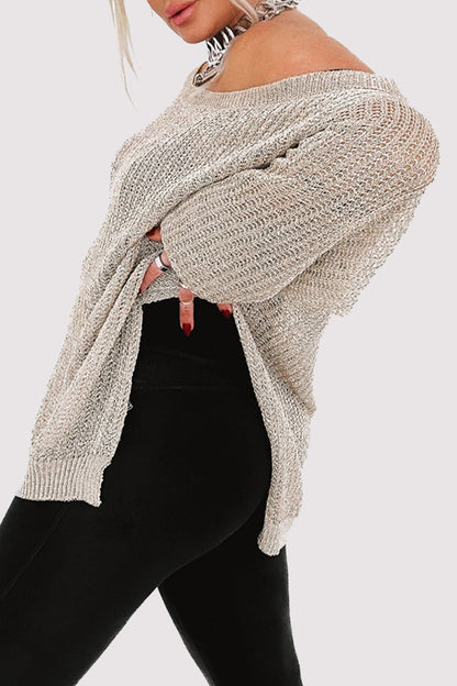 Tops sexys de color sólido con hombros descubiertos y calados