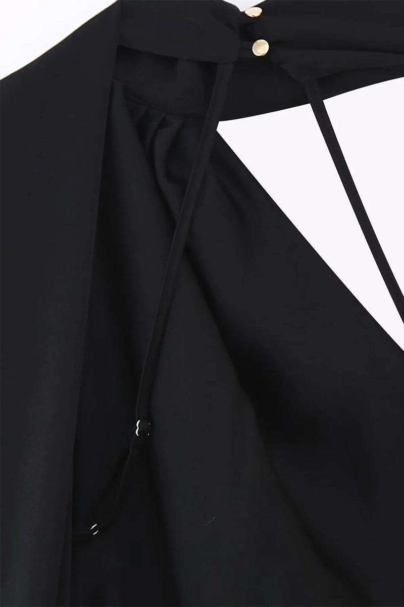 Vestidos de noche sexys con cuello halter y espalda descubierta