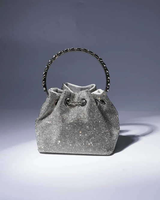 Rhinestone Shiny Diamond Bucket Bag