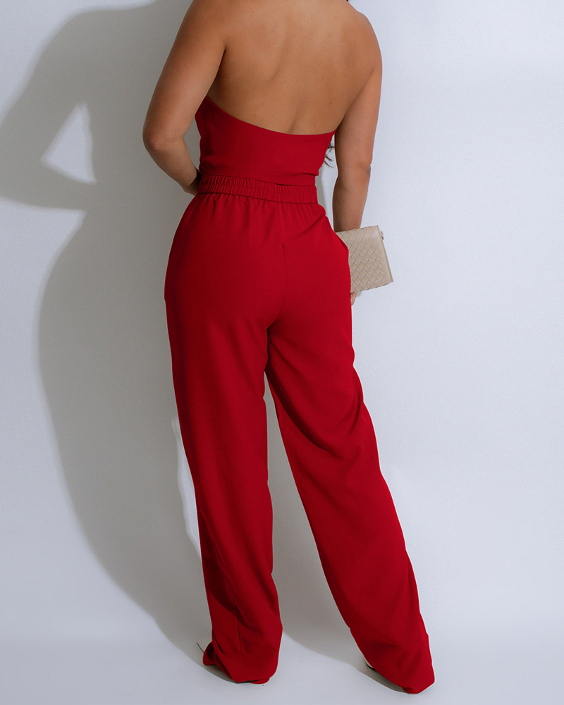 Casual High Waist Suit