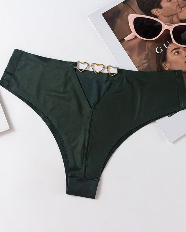 Ice Silk Nude Seamless T-Shaped Briefs