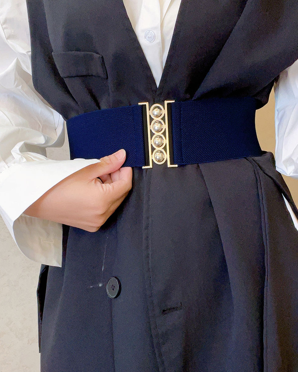 Elastic Round Buckle Belt