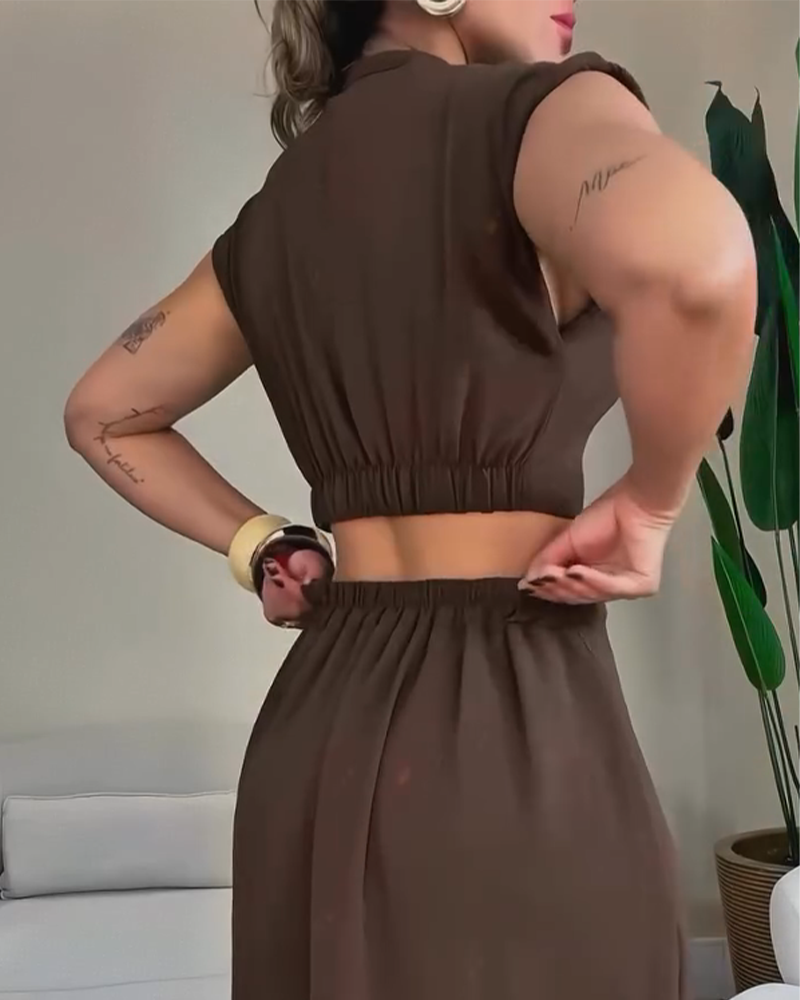 Sexy Hollow Slit Dress