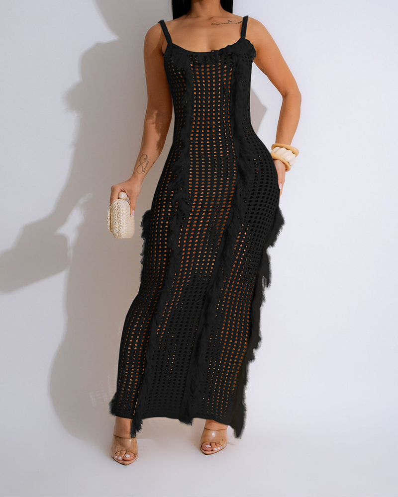 Fringed Knitted Dress