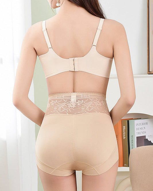 Belly-Controlling Hip-Lifting Waist-Tightening Mesh Safety Panties