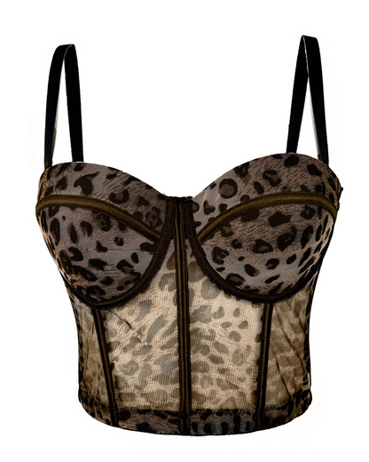 Leopard Print Sexy Corset