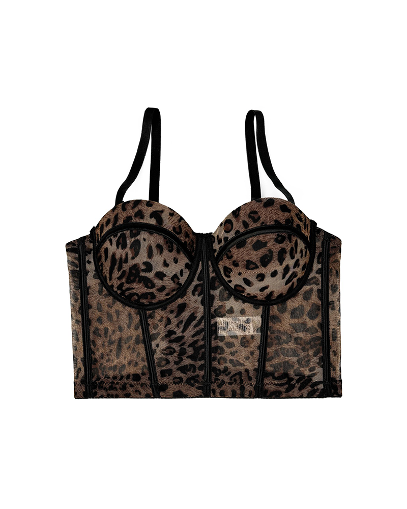 Leopard Print Sexy Corset