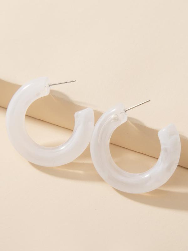 1pair Cuff Hoop Earrings for Women