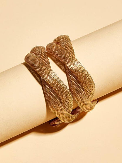 1pc Multi-layered Metal Mesh Bracelet for Women