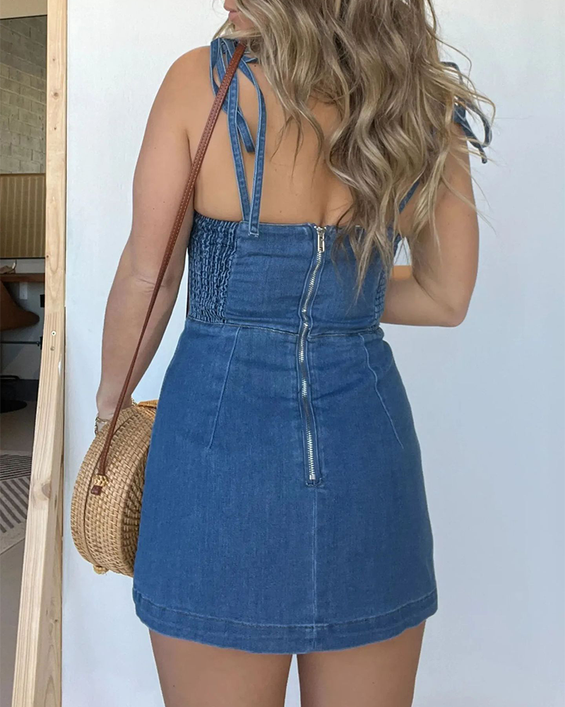 Skinny Denim Dress