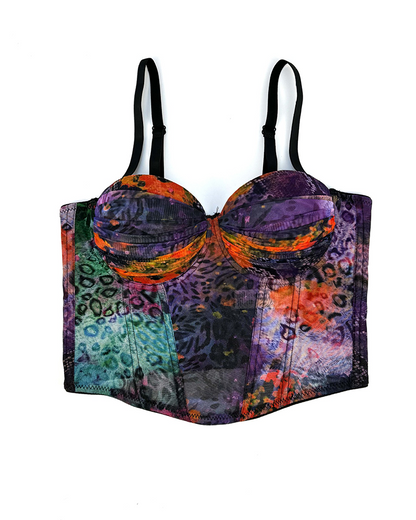 Printed Fishbone Corset