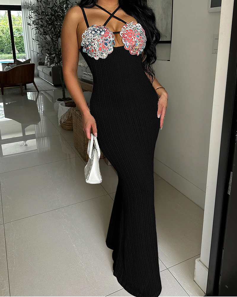 Decorated Suspender Dress