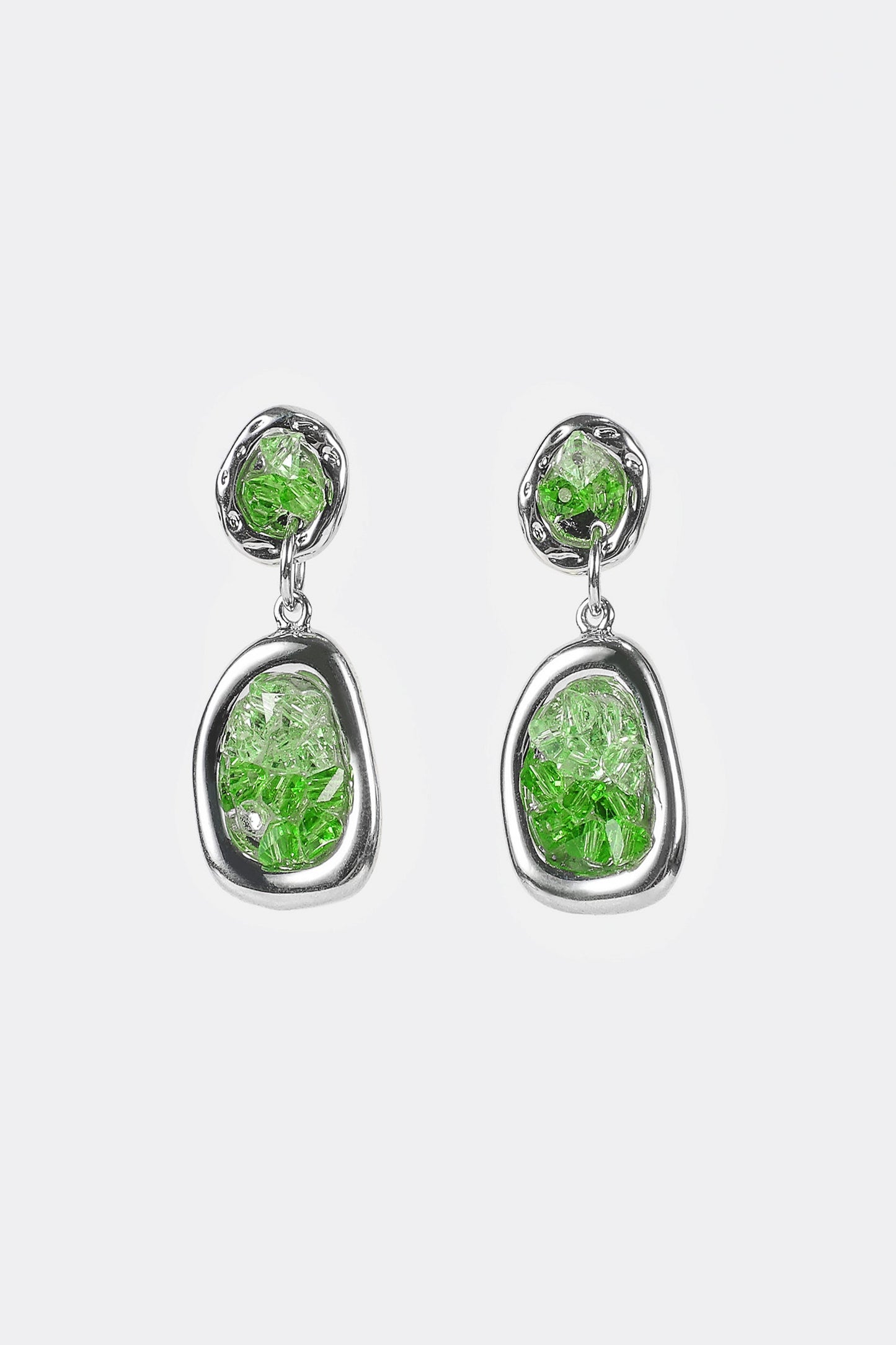 Pendientes colgantes de piedra natural