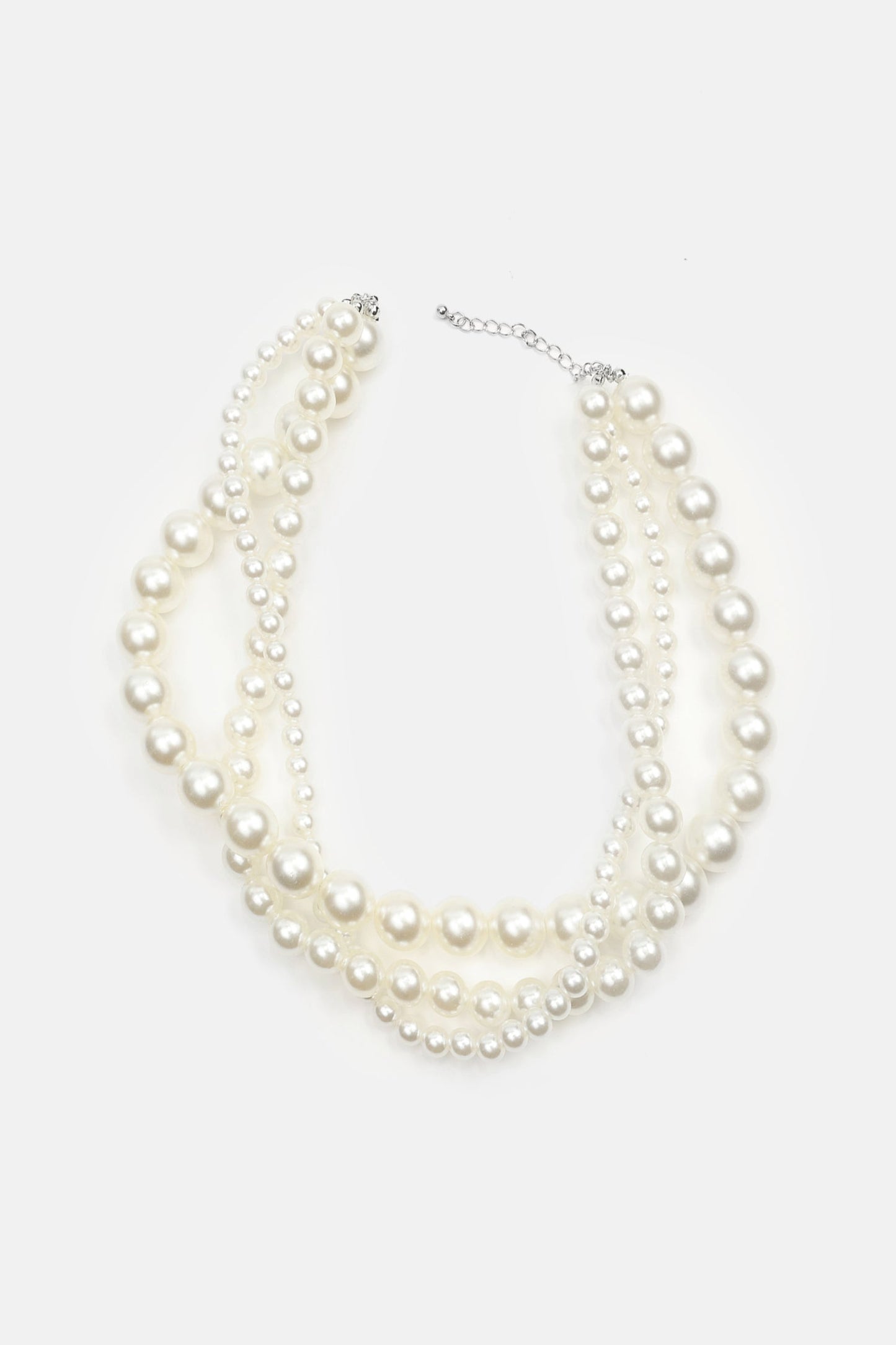 Gargantilla envolvente con perlas de imitación 