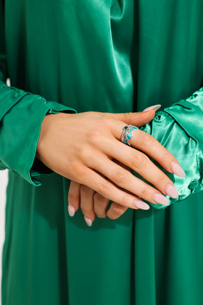 Anillo de aceite con forma de corazón 