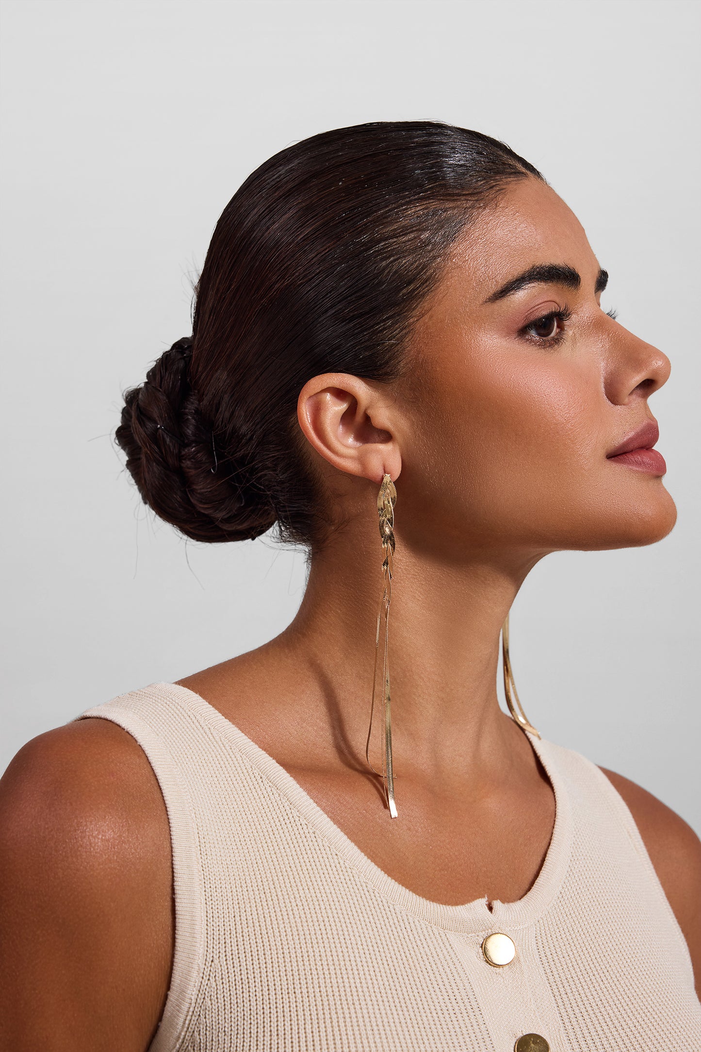 Pendientes de borlas de metal 