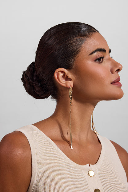 Pendientes de borlas de metal 