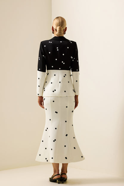 Falda de sirena de cintura alta con lentejuelas 