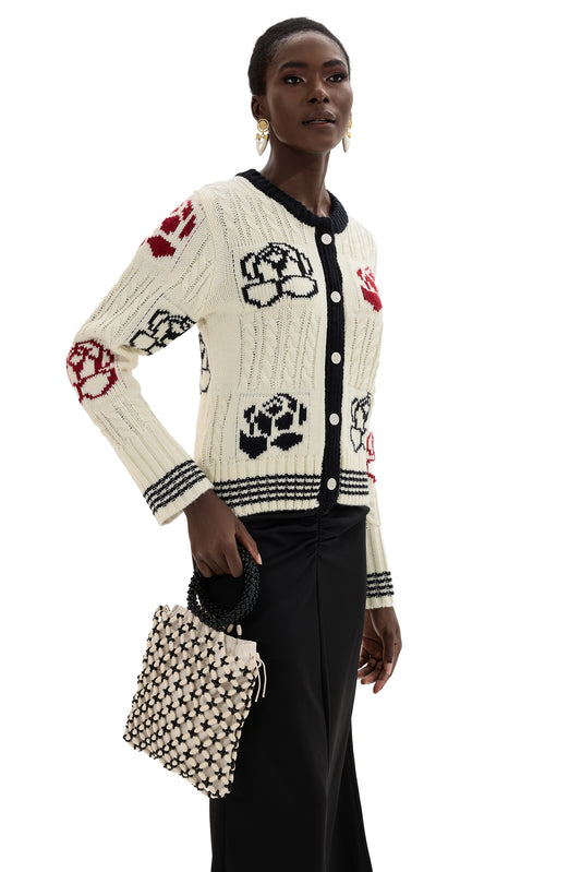 Contrast Color Braided Bag