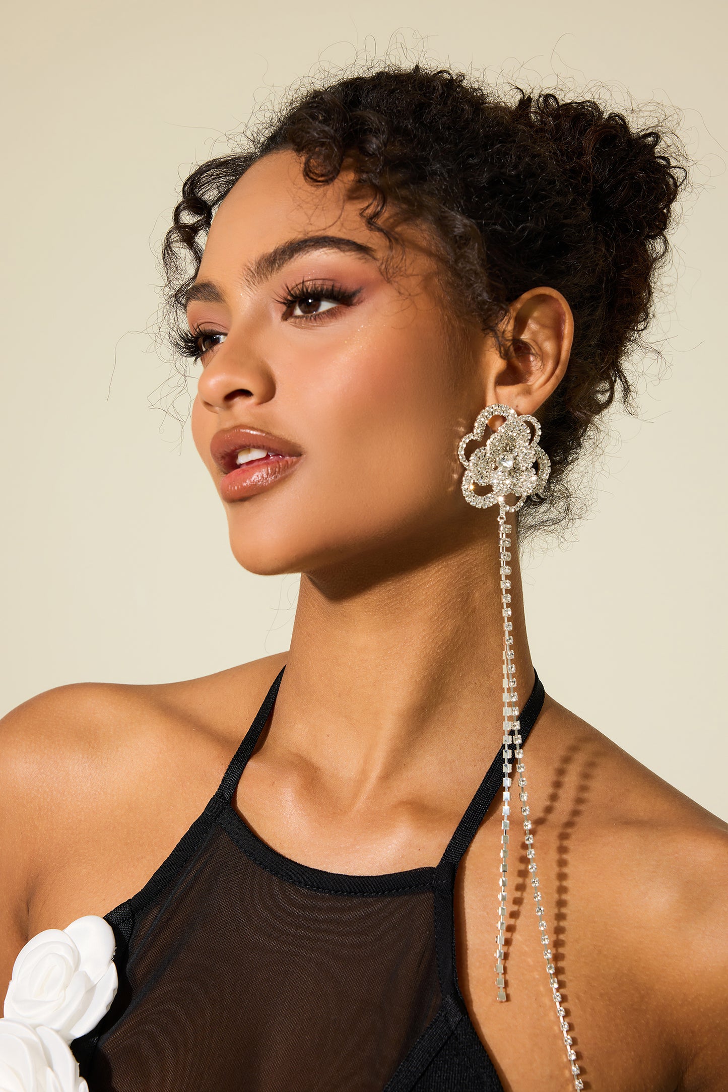 Pendientes colgantes con borlas de forma irregular 